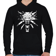 PRINTFASHION Witcher - Vaják - Férfi kapucnis pulóver - Fekete férfi pulóver, kardigán