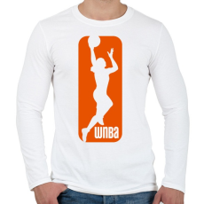 PRINTFASHION WNBA - Férfi hosszú ujjú póló - Fehér