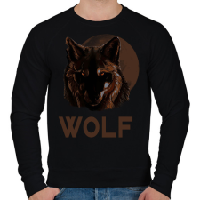 PRINTFASHION WOLF - Férfi pulóver - Fekete férfi pulóver, kardigán