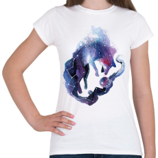 PRINTFASHION Wolf in the Sky - Női póló - Fehér