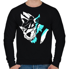 PRINTFASHION Wolf skin Fortnite - Férfi pulóver - Fekete férfi pulóver, kardigán