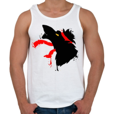 PRINTFASHION Wolfie - Férfi atléta - Fehér