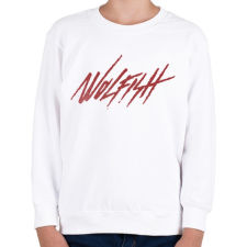 PRINTFASHION Wolfish - Gyerek pulóver - Fehér gyerek pulóver, kardigán