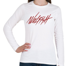 PRINTFASHION Wolfish - Női hosszú ujjú póló - Fehér női póló
