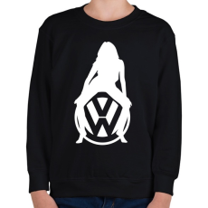 PRINTFASHION WOLKSWAGEN HOT FEHÉR - Gyerek pulóver - Fekete