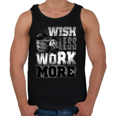 PRINTFASHION WORK MORE - Férfi atléta - Fekete