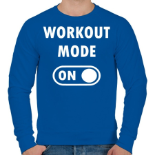 PRINTFASHION Workout mode: ON - Férfi pulóver - Királykék férfi pulóver, kardigán