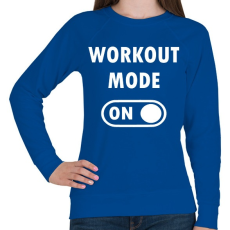 PRINTFASHION Workout mode: ON - Női pulóver - Királykék