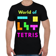 PRINTFASHION WORLD OF TETRIS - Férfi póló - Fekete