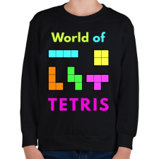 PRINTFASHION WORLD OF TETRIS - Gyerek pulóver - Fekete gyerek pulóver, kardigán