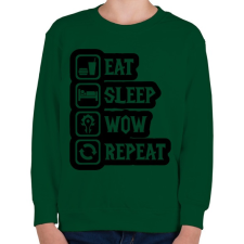 PRINTFASHION World of Warcraft - Gyerek pulóver - Sötétzöld gyerek pulóver, kardigán