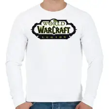 PRINTFASHION World of Warcraft: Legion - Férfi pulóver - Fehér férfi pulóver, kardigán
