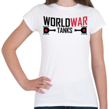 PRINTFASHION World war tank - Női póló - Fehér női póló