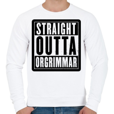 PRINTFASHION Wow - Férfi pulóver - Fehér