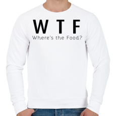 PRINTFASHION WTF? - Férfi pulóver - Fehér