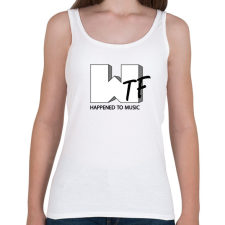PRINTFASHION Wtf hapenned with music - parody - Női atléta - Fehér női trikó