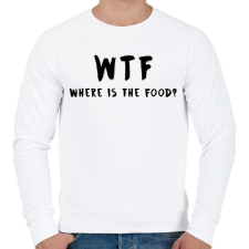 PRINTFASHION WTF hol van a kajám? - Férfi pulóver - Fehér férfi pulóver, kardigán
