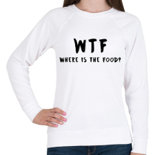 PRINTFASHION WTF hol van a kajám? - Női pulóver - Fehér női pulóver, kardigán