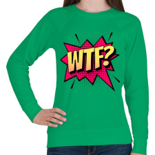 PRINTFASHION WTF! - Női pulóver - Zöld női pulóver, kardigán