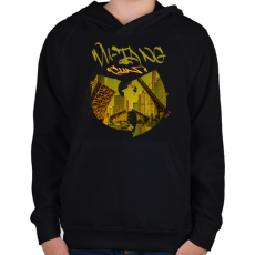 PRINTFASHION wu-tang clan3 - Gyerek kapucnis pulóver - Fekete