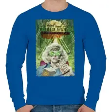PRINTFASHION WW3 - Férfi pulóver - Királykék