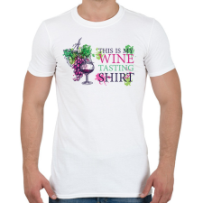 PRINTFASHION WWine tasting shirt - Férfi póló - Fehér férfi póló