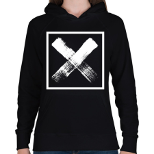 PRINTFASHION X jel - Női kapucnis pulóver - Fekete női pulóver, kardigán