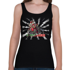PRINTFASHION X-MAS RIDER - Női atléta - Fekete női trikó