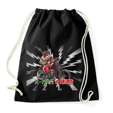 PRINTFASHION X-MAS RIDER - Sportzsák, Tornazsák - Fekete tornazsák