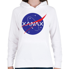 PRINTFASHION XanaX - Női kapucnis pulóver - Fehér