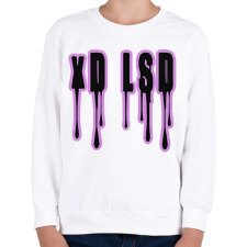 PRINTFASHION xD LSD - Gyerek pulóver - Fehér gyerek pulóver, kardigán