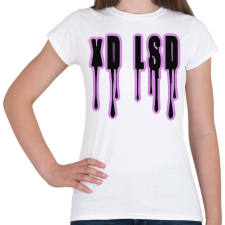 PRINTFASHION xD LSD - Női póló - Fehér női póló