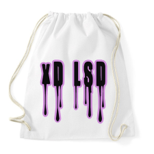 PRINTFASHION xD LSD - Sportzsák, Tornazsák - Fehér tornazsák