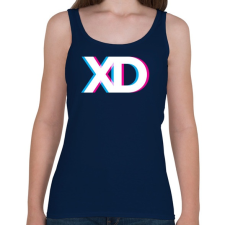 PRINTFASHION XD - Női atléta - Sötétkék női trikó