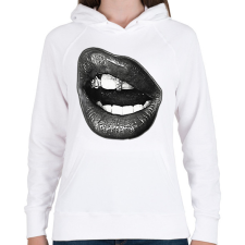 PRINTFASHION Y2K CyberKiss - Női kapucnis pulóver - Fehér női pulóver, kardigán