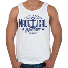 PRINTFASHION Yacht Racing - Férfi atléta - Fehér