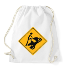 PRINTFASHION Yamaha Aerox Wheelie - Sportzsák, Tornazsák - Fehér tornazsák