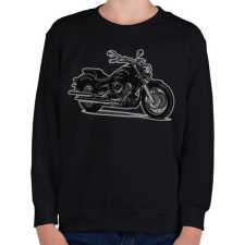 PRINTFASHION Yamaha - dragstar - Gyerek pulóver - Fekete gyerek pulóver, kardigán