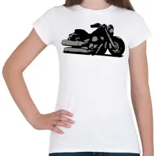 PRINTFASHION Yamaha dragstar - Női póló - Fehér női póló