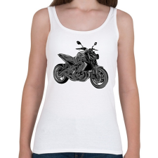PRINTFASHION Yamaha mt2 - Női atléta - Fehér női trikó