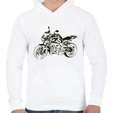 PRINTFASHION yamaha mt5 - Férfi kapucnis pulóver - Fehér férfi pulóver, kardigán