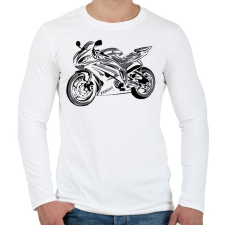 PRINTFASHION yamaha r62 - Férfi hosszú ujjú póló - Fehér férfi póló