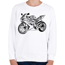 PRINTFASHION yamaha r62 - Gyerek pulóver - Fehér gyerek pulóver, kardigán