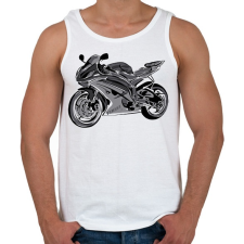 PRINTFASHION yamaha r6 - Férfi atléta - Fehér atléta, trikó