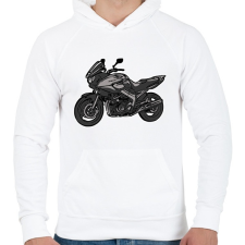 PRINTFASHION yamaha tdm - Férfi kapucnis pulóver - Fehér férfi pulóver, kardigán