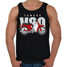PRINTFASHION Yamaha V80 - Férfi atléta - Fekete atléta, trikó
