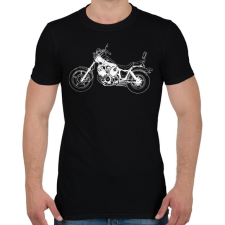 PRINTFASHION Yamaha Virago - Férfi póló - Fekete férfi póló