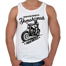 PRINTFASHION Yamahásnak párja nincsen - Férfi atléta - Fehér atléta, trikó