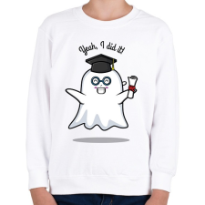 PRINTFASHION Yeah, I did it! - Diplomás minta - Gyerek pulóver - Fehér gyerek pulóver, kardigán