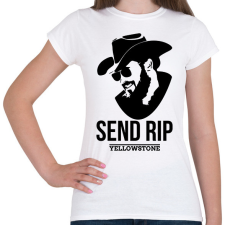 PRINTFASHION Yellowstone RIP - Női póló - Fehér női póló